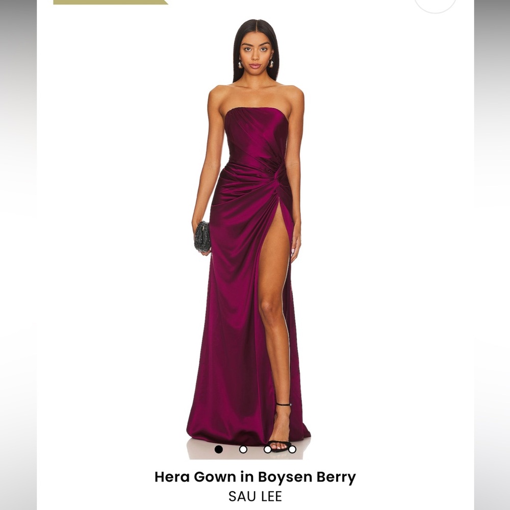 Hera Gown in Boysen Berry - SAU LEE